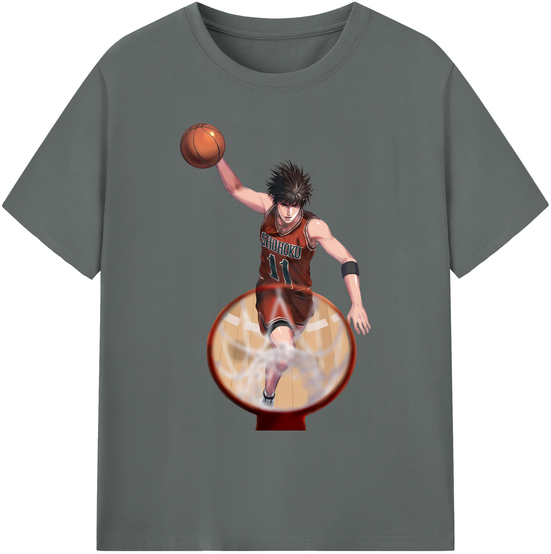 （画像用） SLAM DUNK／スラムダンク 綿100％ メンズ半袖Tシャツ｜肌触りやわらか＆通気性